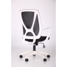 Кресло офисное AMF- Nickel White (сиденье Сидней-07/спинка Сетка SL-00 черная)