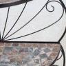 Угловой стеллаж VLL- MOSAIC (38657) темно-серый, коричневый камень