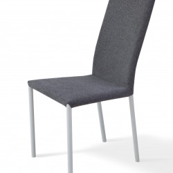 Стул обеденный BIO- Фиджи Соло серый (ноги черные / белые)