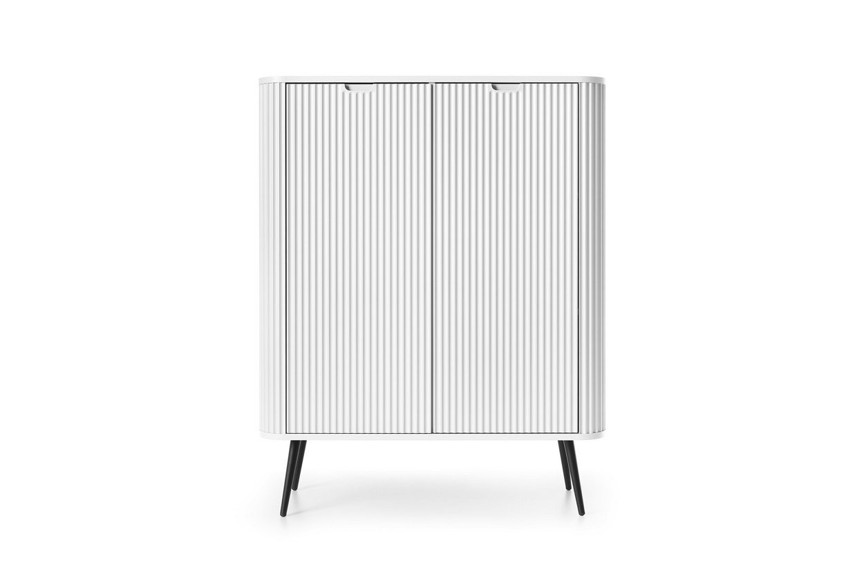 Комод Perfect Home Зова/Zova 2-дверный с черными ножками K103 Белый