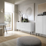 Комод Perfect Home Зова/Zova 2-дверный с черными ножками K103 Белый