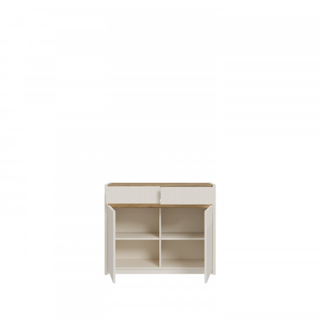 Комод с освещением Forte OAK SQUERE OSQK221B песочный
