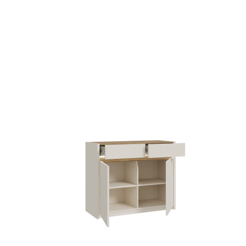 Комод с освещением Forte OAK SQUERE OSQK221B песочный