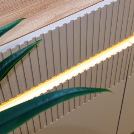 Комод с освещением Forte OAK SQUERE OSQK221B песочный