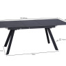 Стол керамический Avn- MARS 160-205x90 Ceramic Black