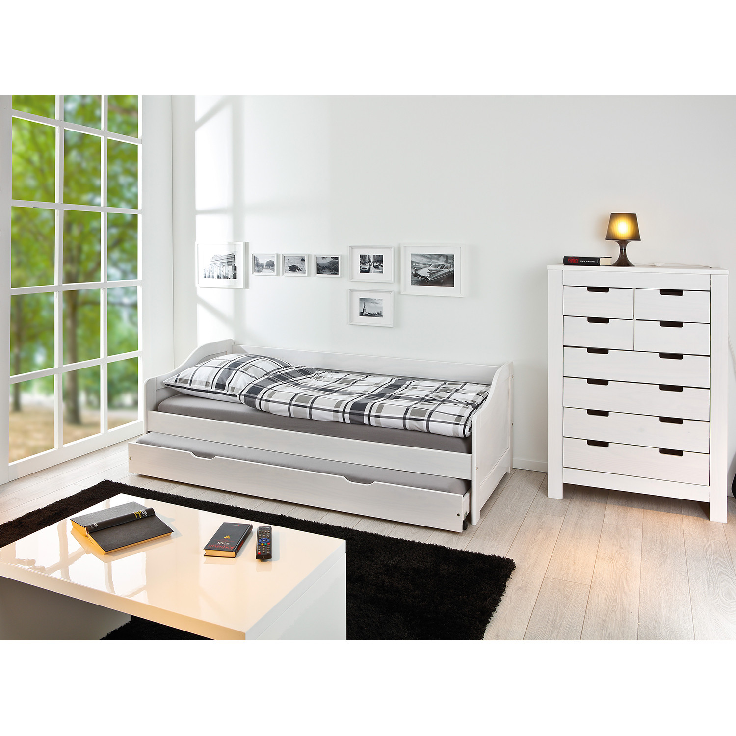 IDEA Односпальная кровать с дополнительной кроватью ЛАУРА белый