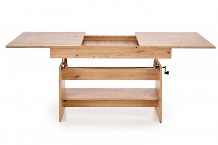 Стол трансформер раскладной HALMAR ERIKA дуб артизан 120-160 см