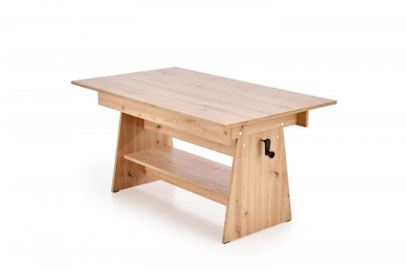 Стол трансформер раскладной HALMAR ERIKA дуб артизан 120-160 см