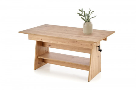 Стол трансформер раскладной HALMAR ERIKA дуб артизан 120-160 см