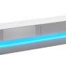 Тумба NTR- COSMO белый/серый глянец LED голубой