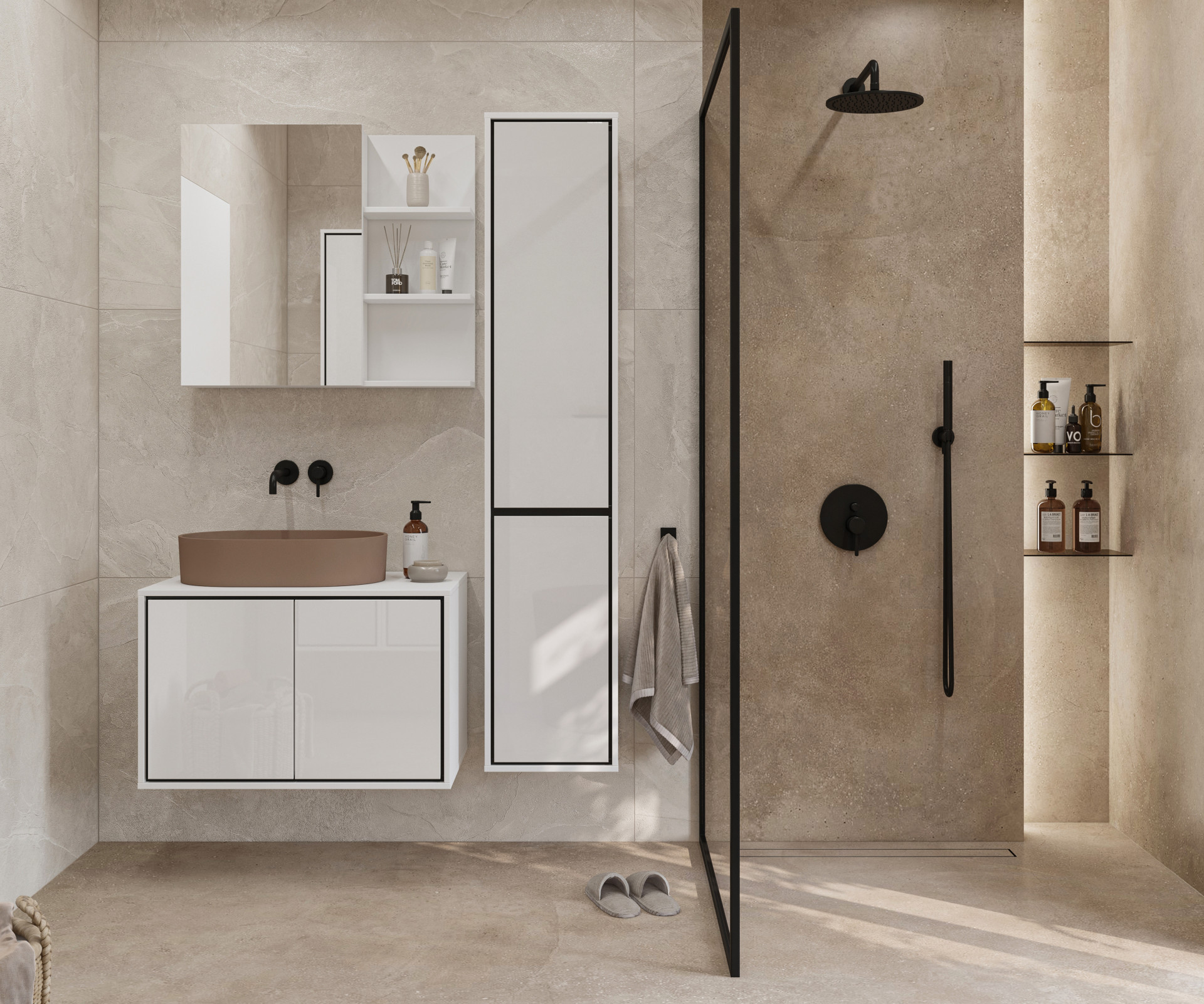 Шкаф настенный на 1 дверь с зеркалом для ванной Helvetia IRVINE 309WNP20 (белый)