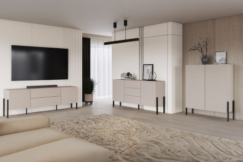 Комод на 2 двери Helvetia JUKON 24KSND42 (кашемир)