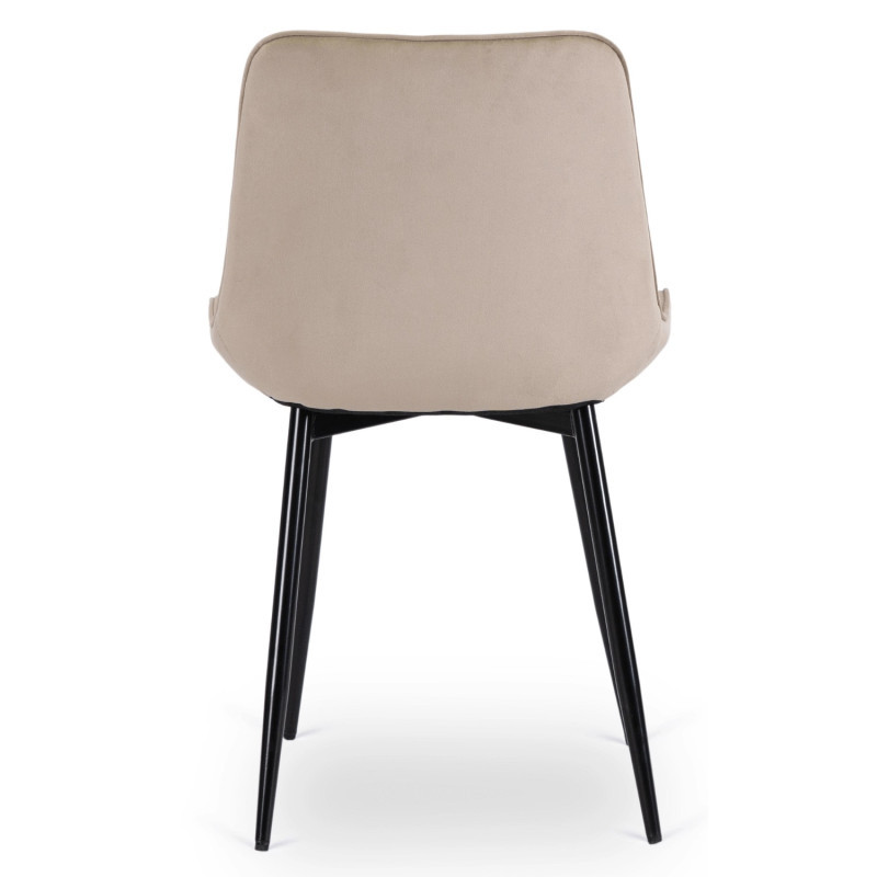 Стул обеденный MEBEL ELITE CHRIS бежевый велюр