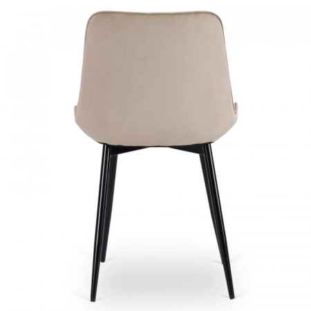 Стул обеденный MEBEL ELITE CHRIS бежевый велюр