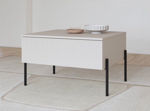 Стол кофейный Helvetia ORE 24KROG98 (кашемир/кашемир в рубчик)