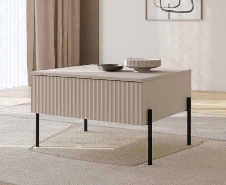 Стол кофейный Helvetia ORE 24KROG98 (кашемир/кашемир в рубчик)