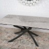 Стол NL- LINCOLN (Линкольн) керамика светло-серый глянец