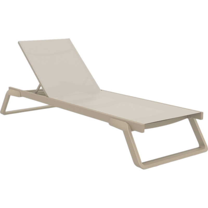 Шезлонг из полипропилена Siesta Tropic (бежевый)