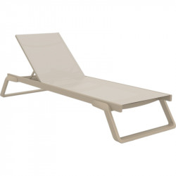 Шезлонг из полипропилена Siesta Tropic (бежевый)