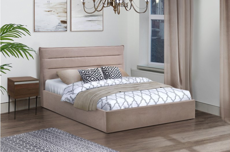 Кровать с подъемным механизмом BIO- Оливия (бежевый)
