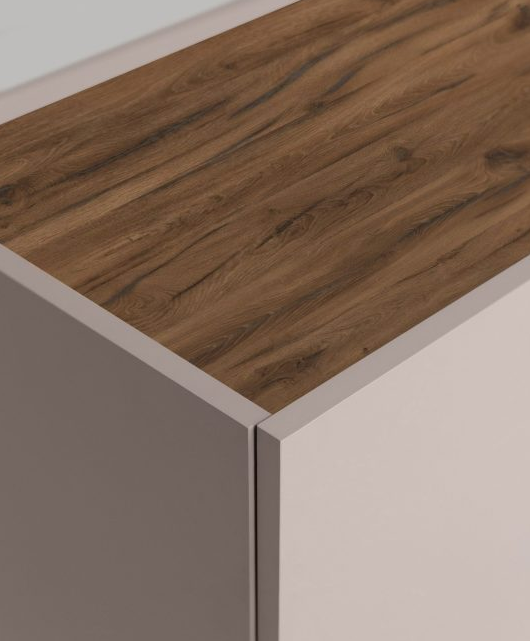 Комод MRK- Нео 4дв 2,0 м Глянец дуб Ливорно/ супермат Тоффи  