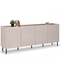 Комод MRK- Нео 4дв 2,0 м Глянец дуб Ливорно/ супермат Тоффи  