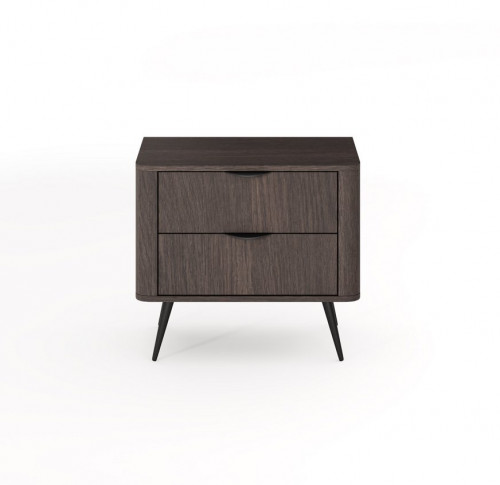 Тумба прикроватная Perfect home Veris 2S/63 (дуб дунин / черный)