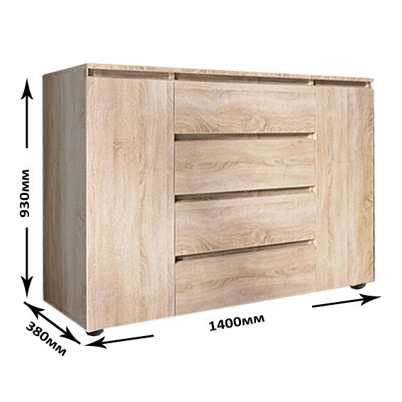 Спальня (модульная) EVR- Лайт-4 дуб Сонома