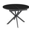 Стол раскладной INI- GENEWA CERAMIC 105(140)*105 черный