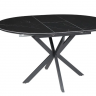Стол раскладной INI- GENEWA CERAMIC 105(140)*105 черный