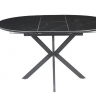 Стол раскладной INI- GENEWA CERAMIC 105(140)*105 черный