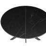 Стол раскладной INI- GENEWA CERAMIC 105(140)*105 черный