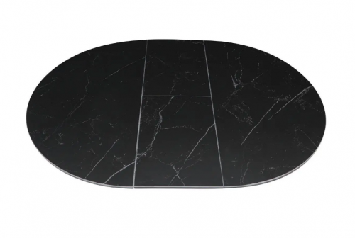 Стол раскладной INI- GENEWA CERAMIC 105(140)*105 черный