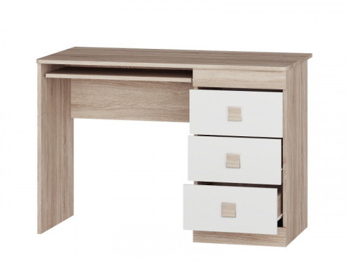 Стол письменный EVR- Соната дуб Сонома + белый
