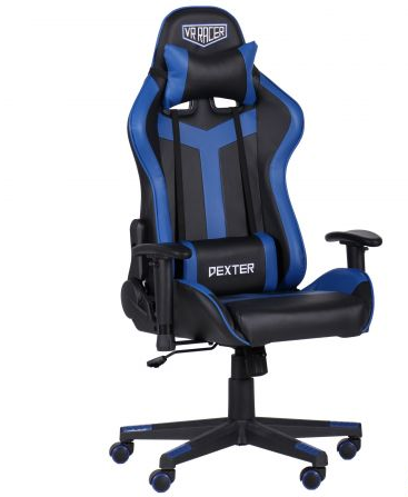 Офисный стул MFF- VR Racer Dexter Slag черный/синий