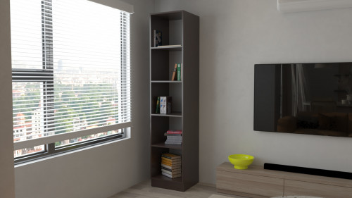 Шкаф-пенал открытый ViA- Сити С-1