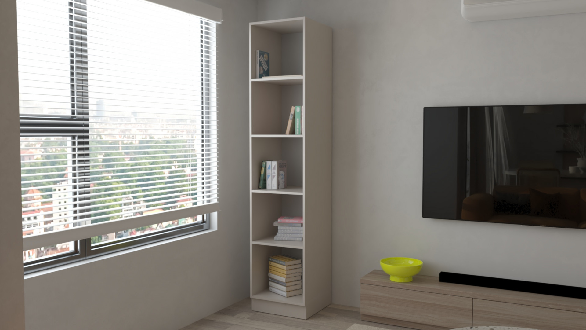 Шкаф-пенал открытый ViA- Сити С-1