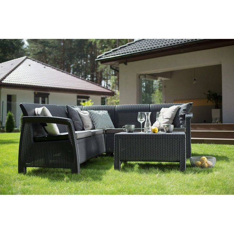 Комплект садовой мебели ECO- Keter Bahamas Relax, графит