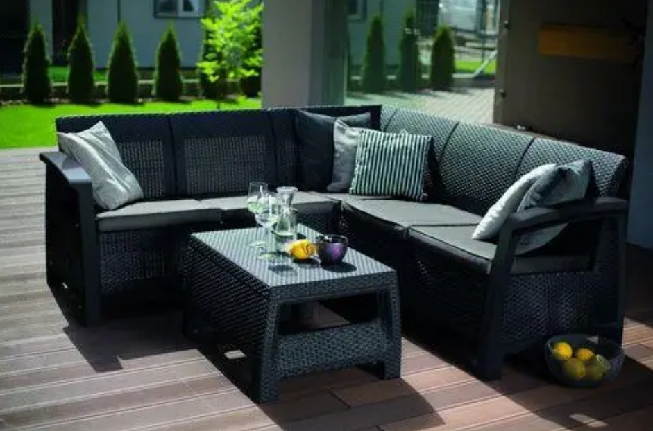 Комплект садовой мебели ECO- Keter Bahamas Relax, графит