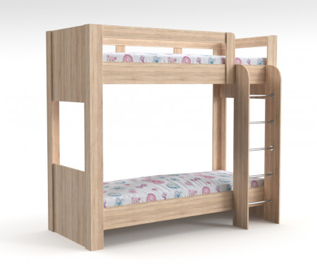 Кровать двухэтажная разборная с ламелями на деревянной основе KOD- Тандем 1