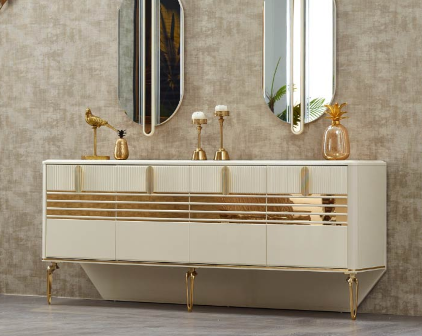 Консоль Art-Deco EXI- Берлин с 2-мя зеркалами