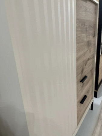 Комод высокий Perfect Home Рейв / Rave 2-дверный с 2 ​​ящиками 2D2S/104 Беж/викинг