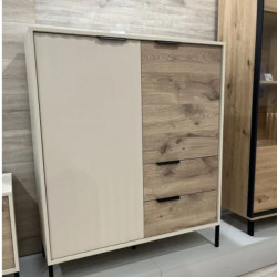 Комод высокий Perfect Home Рейв / Rave 2-дверный с 2 ​​ящиками 2D2S/104 Беж/викинг