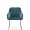 Фото №4 - Мягкое кресло для отдыха PL- HALMAR K-306 темно-зеленый