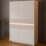Шкаф с освещением Forte OAK SQUERE OSQK421B песочный