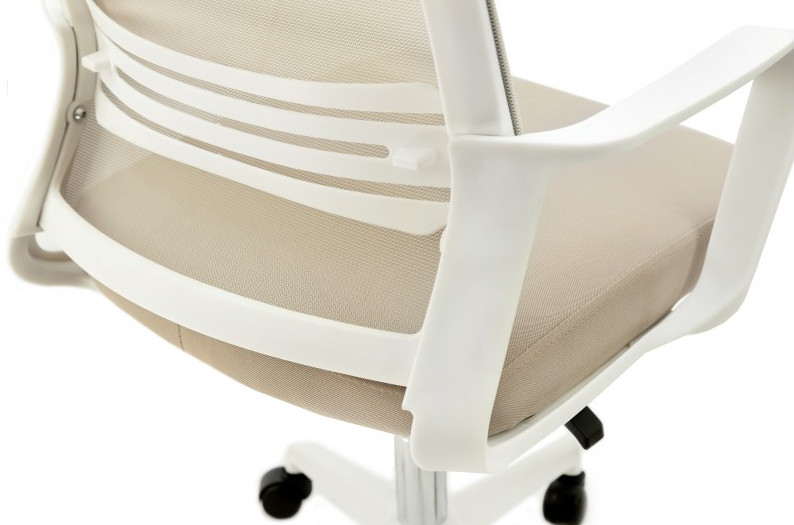 Стул компьютерный BIO- Веб (белый/бежевый) 