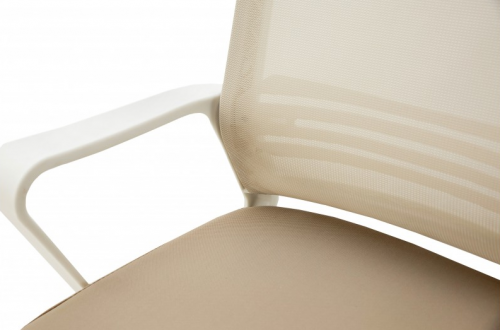 Стул компьютерный BIO- Веб (белый/бежевый) 