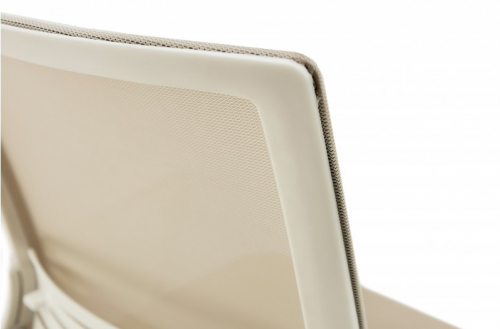 Стул компьютерный BIO- Веб (белый/бежевый) 