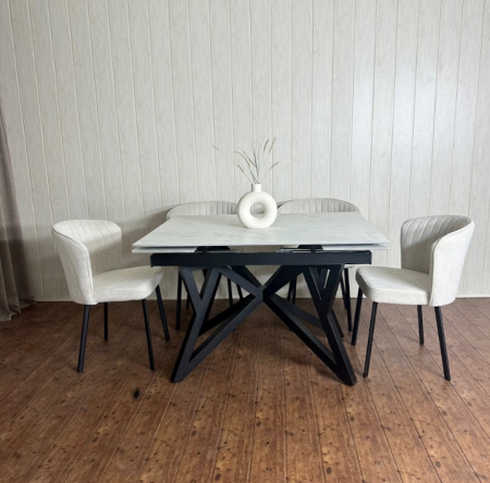 Стол керамический раскладной IMP- Redford 160+30+30