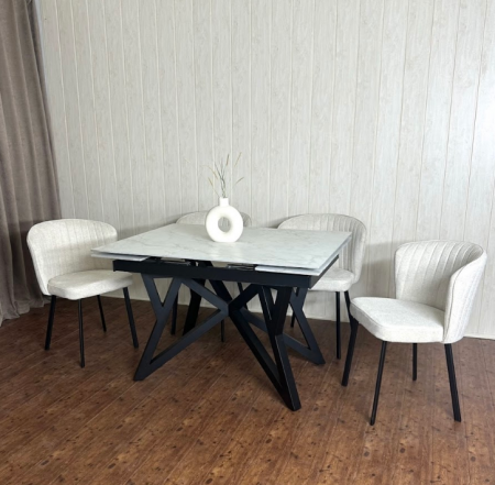 Стол керамический раскладной IMP- Redford 160+30+30